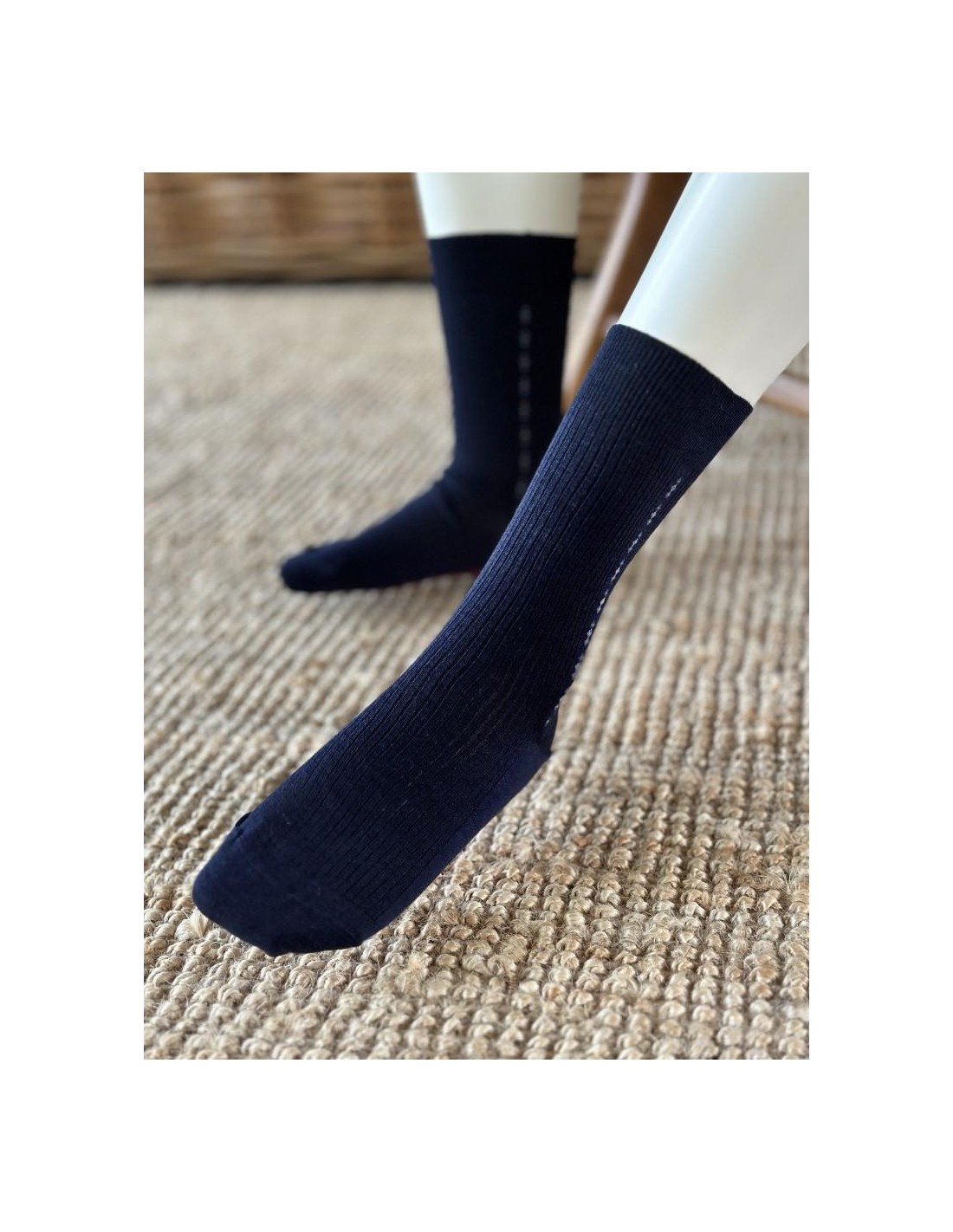 Chaussettes mixtes chaudes laine et soie