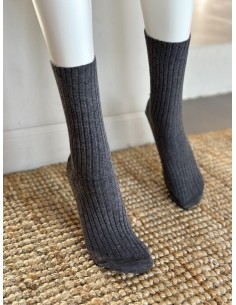 Chaussettes femme jambes sensibles sans bord élastique en fil d