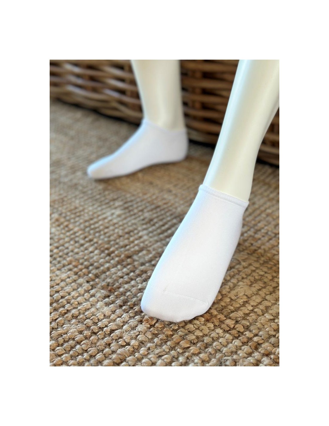 Confezione da 2 slip invisible in cotone bianco / bianco Sans