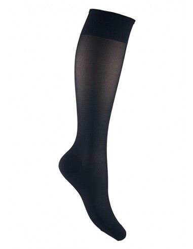2 Paire mi bas socks sheer noir uni liseré Jaune or Taille 39